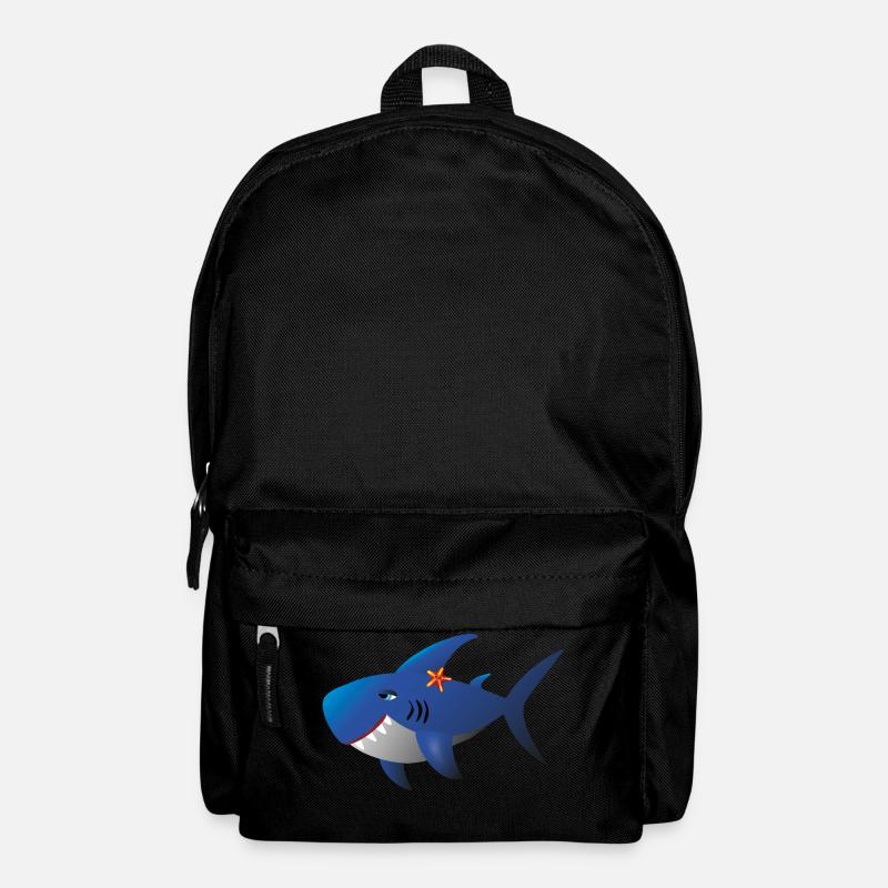 Happy shark - Backpack - black