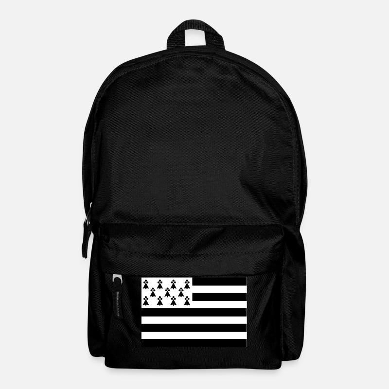 Drapeau Bretagne original - Sac à dos - noir