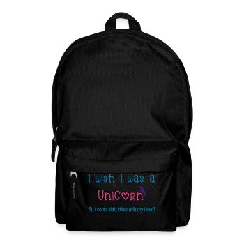 Unicorn - Rucksack - Schwarz - Vorne
