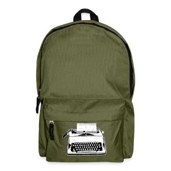 typewriter - Backpack - olive green - Front