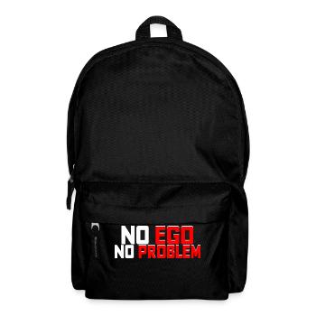 No Ego No Problem - Rucksack - Schwarz - Vorne