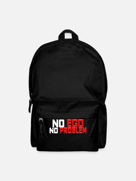 Pas d'ego, pas de problème - Sac à dos - noir