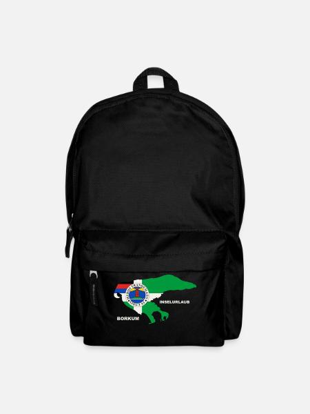 Borkum Urlaub Nordsee Holiday - Rucksack - Schwarz