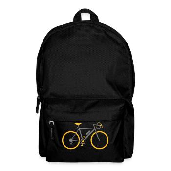 Ein schnelles Rennrad - Rucksack - Schwarz - Vorne