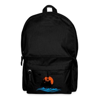 North Sea Aberdeen Oil Rig Platform - Backpack - black - Front