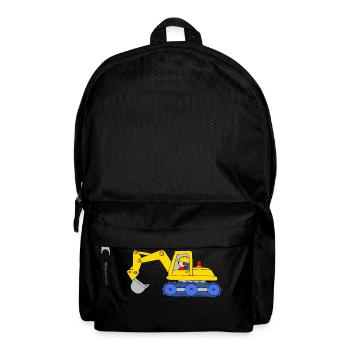 Backhoe Loader - Backpack - black - Front