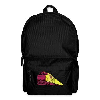 Ferroviaire fret locomotive - Sac à dos - noir - Devant