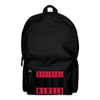 Cool Official Crew Member Team Logo - Backpack - black - Front
