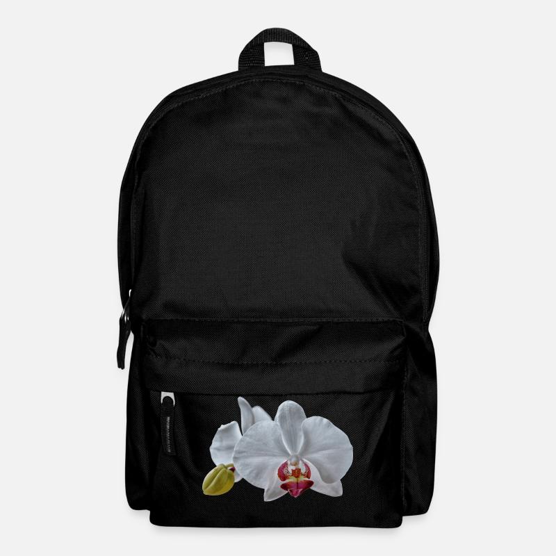Weiße Orchideen Blüten - Rucksack - Schwarz
