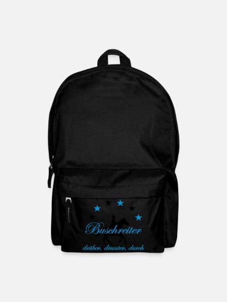 Buschreiter, drüber, drunter, durch - Rucksack - Schwarz