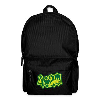 420 Abzeichen - Rucksack - Schwarz - Vorne
