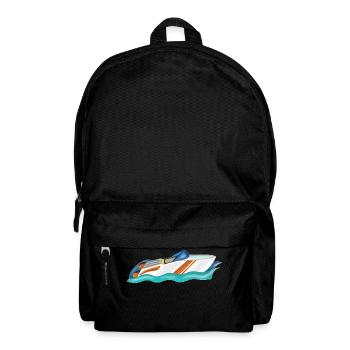 Water sports with the boat for the boat tour - Backpack - black - Front