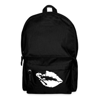 lippen totenkopf lips skull - Rucksack - Schwarz - Vorne