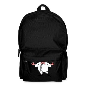 chef cook body apron cooking restaurant mostly - Backpack - black - Front