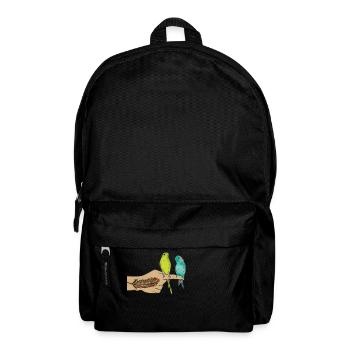 main perruches - Sac à dos - noir - Devant