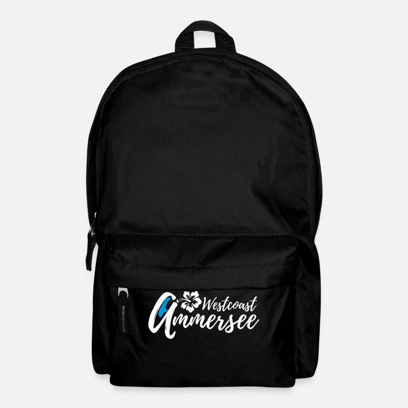 Ammersee Weastcoast Blume - Rucksack - Schwarz