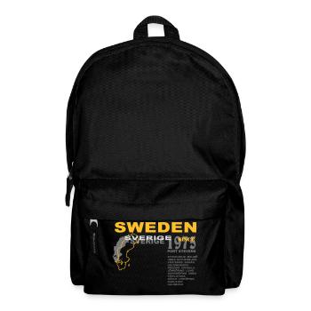 schweden - sweden - sverige - Sac à dos - noir - Devant