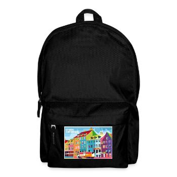 DK-Shirts Nyhavn Pop-Art - Rucksack - Schwarz - Vorne