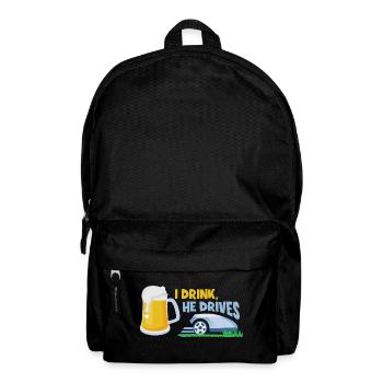 Bier und Märoboter - ein Traum - Rucksack - Schwarz - Vorne