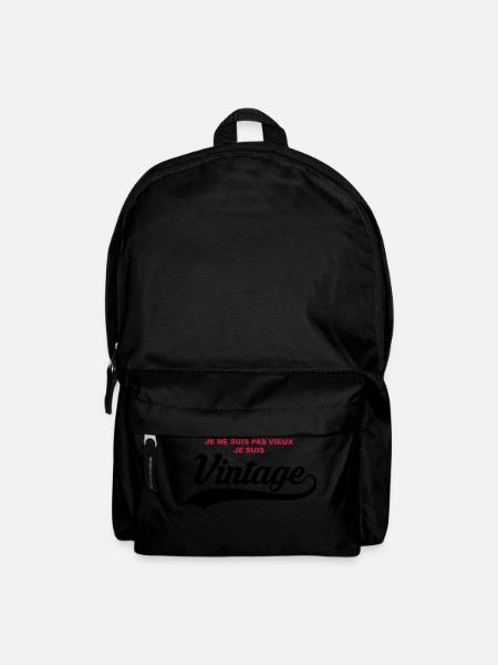 humour vintage - Sac à dos - noir