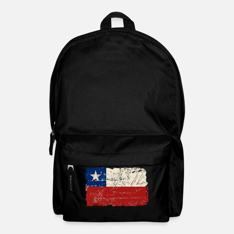 Chile Flag - Vintage Look - Rucksack - Schwarz