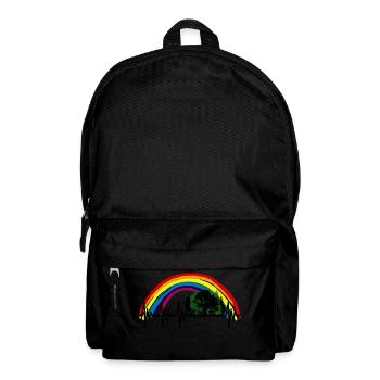 WALD HERZSCHLAG HAMBI REGENBOGEN - Rucksack - Schwarz - Vorne