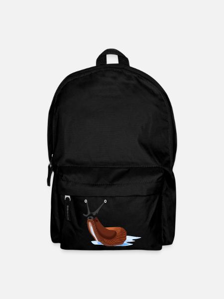 Nacktschnecke - Rucksack - Schwarz