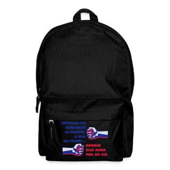 FRANCE FRONT NATIONAL DEMOCRATIE - Sac à dos - noir - Devant