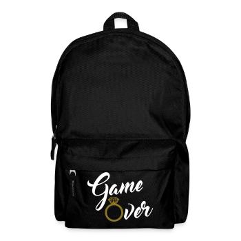 game over - Rucksack - Schwarz - Vorne