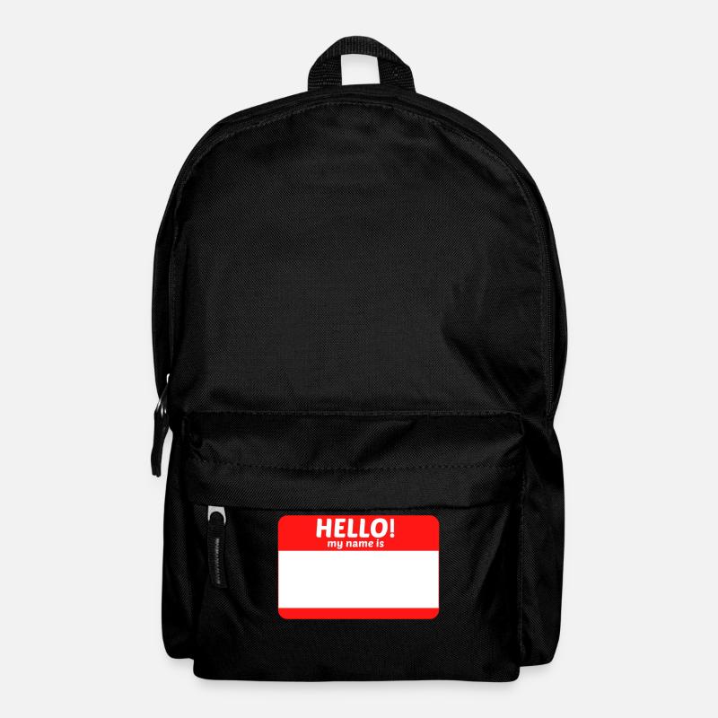 Hello My Name Is ... - Rucksack - Schwarz