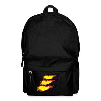 Feuer flamme feuerball agro formation - Rucksack - Schwarz - Vorne