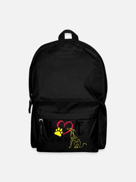 Love of my life greyhound - Backpack - black