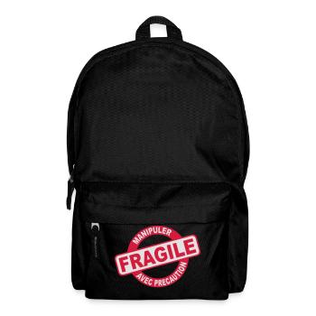 FRAGILE - Sac à dos - noir - Devant