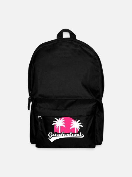 Griechenland - Rucksack - Schwarz