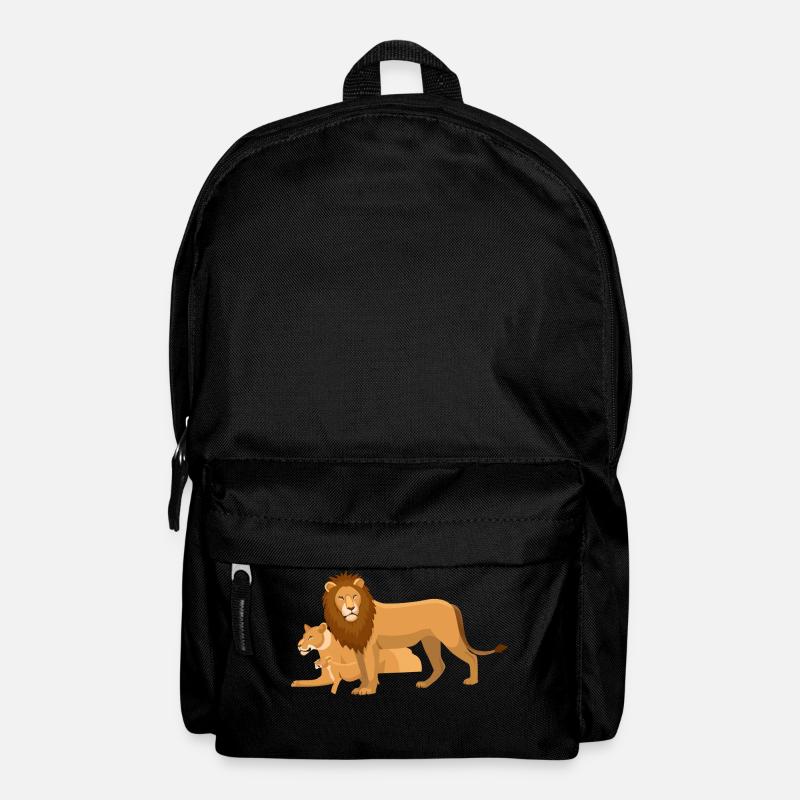 lion 2404290 1280 - Rucksack - Schwarz