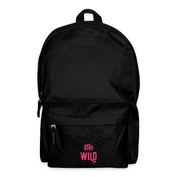 Stay Wild - Rucksack - Schwarz - Vorne