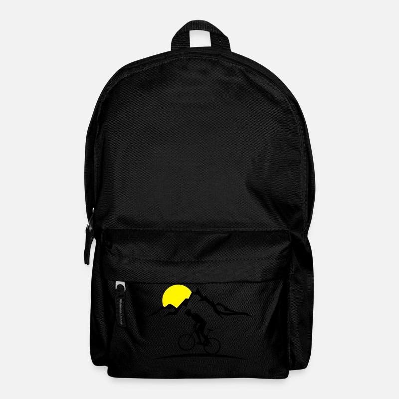 Sport - Mountainbiker Berge - Rucksack - Schwarz
