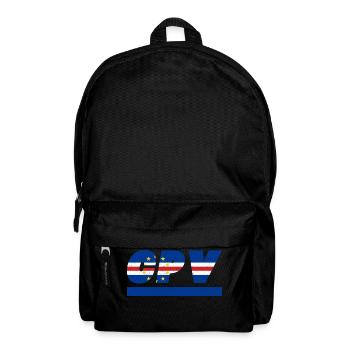 Kap Verde Fahne Flagge CPV - Rucksack - Schwarz - Vorne