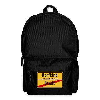 Dorfkind - Rucksack - Schwarz - Vorne