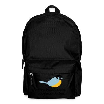 kleine Meise - Rucksack - Schwarz - Vorne