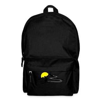 Winter - Skifahrer Berge - Rucksack - Schwarz - Vorne