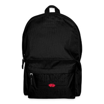 friendship lasts forever hearts - Rucksack - Schwarz - Vorne