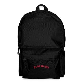 Soeur / Neveu / Nièce / Gendre / Frère / Papy / - Sac à dos - noir - Devant