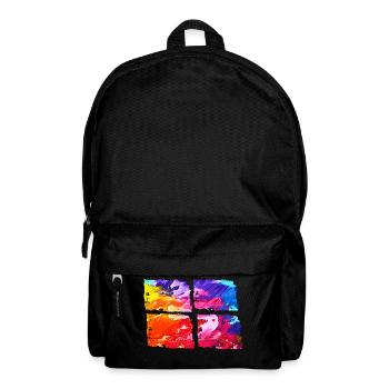 COLORFUL! CREATIVE! TO DYE! ART! - Backpack - black - Front