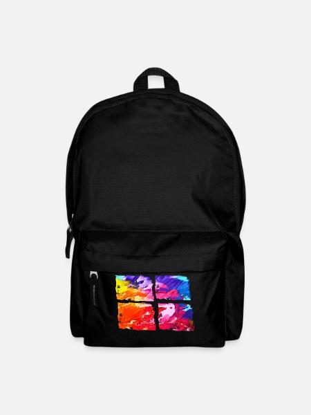 COLORFUL! CREATIVE! TO DYE! ART! - Backpack - black