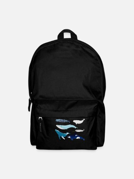 baleines - Sac à dos - noir