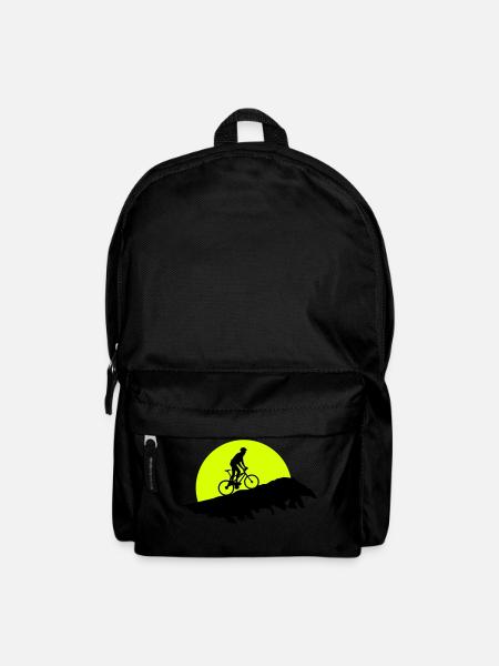 Mountainbiker, Mountainbike, Radfahren - Rucksack - Schwarz