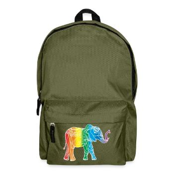 Elefant - Rucksack - Olivgrün - Vorne