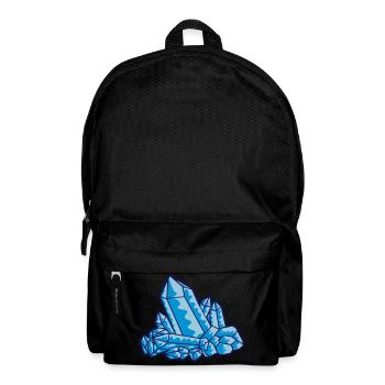 Crystal gemstone blue - Backpack - black - Front