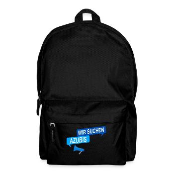 Wir suchen Azubis! Suche Auszubildene - Rucksack - Schwarz - Vorne